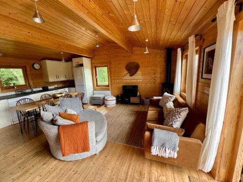 Χώρος καθιστικού στο The Alpaca Cabin