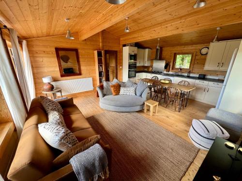 Χώρος καθιστικού στο The Alpaca Cabin