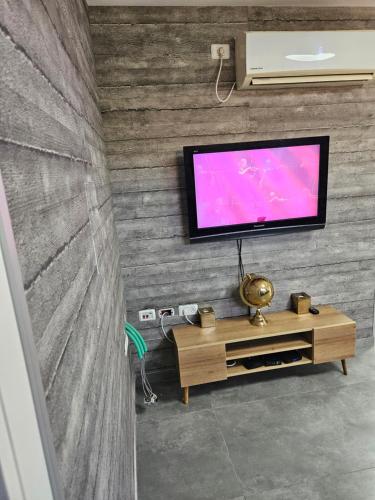 TV a/nebo společenská místnost v ubytování Aizik Boutique