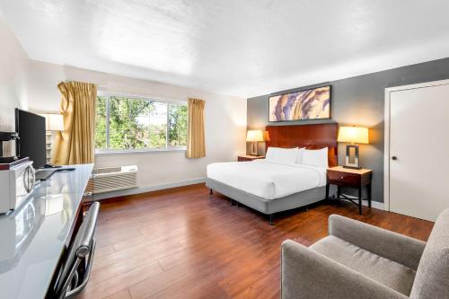 Ένα ή περισσότερα κρεβάτια σε δωμάτιο στο Quality Inn & Suites