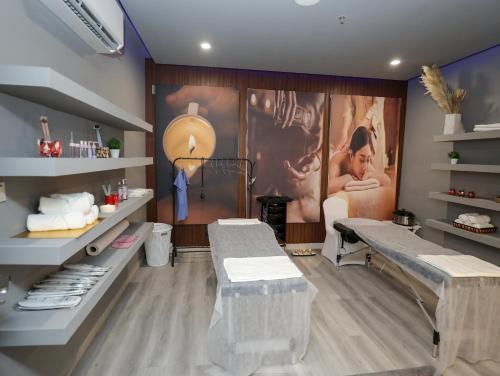 Spa dan/atau kemudahan kesihatan lain di فندق المدى العربية الفندقية