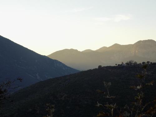 a view of a valley with mountains in the background at Alagonia Country Homes in Alagonía