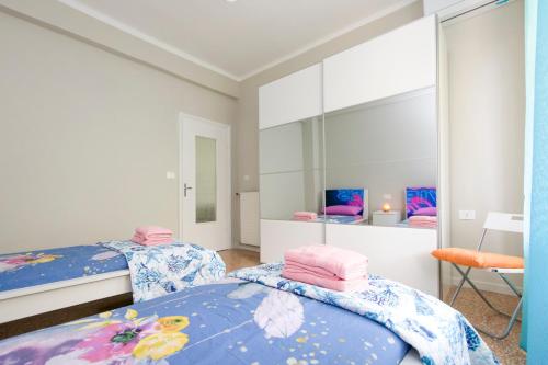 Postel nebo postele na pokoji v ubytování Villa Perla primo piano