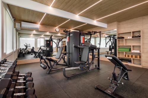 Fitness centrum a/nebo fitness zařízení v ubytování Hotel Ambassador by ACE Hotels