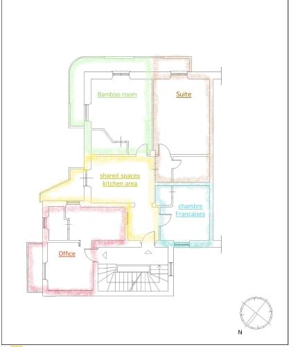 a floor plan of a house at Roma Casetta - Tourist Rooms in Guidonia