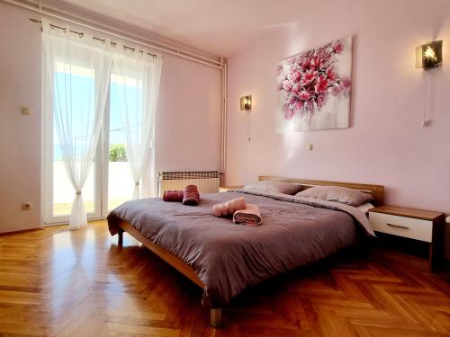 Ένα ή περισσότερα κρεβάτια σε δωμάτιο στο Apartment MIHA