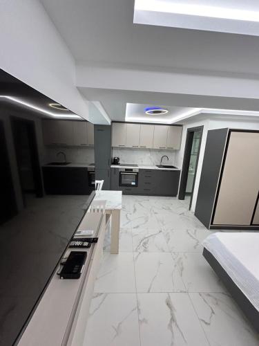 Η κουζίνα ή μικρή κουζίνα στο Merlin Prestige Apartments