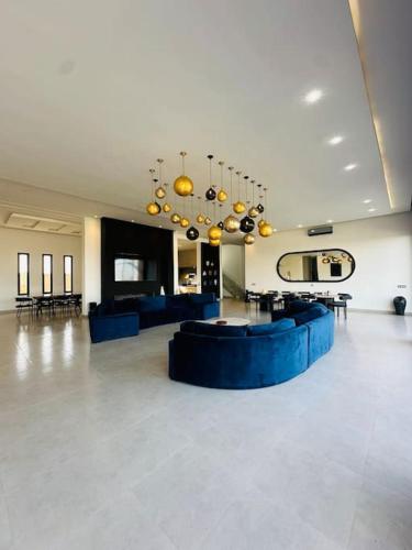 Χώρος καθιστικού στο Somptueuse Villa avec Paddle, Hammam et Wi-Fi