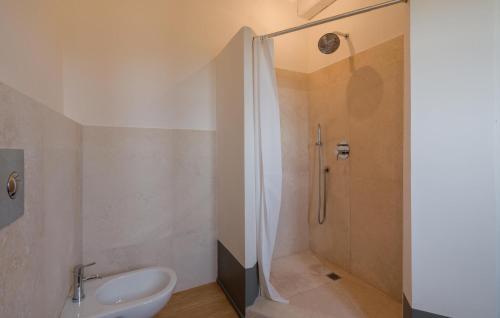 a bathroom with a shower and a sink at Nice Home In Torri In Sabina With Wifi in Torri in Sabina