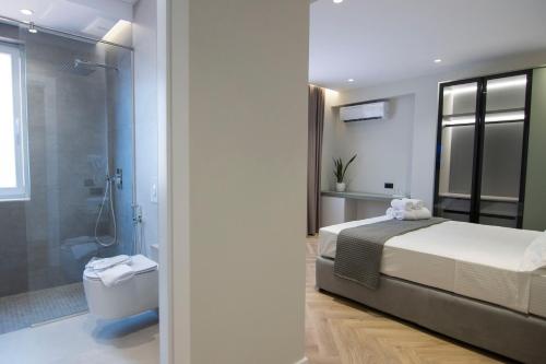 Koupelna v ubytování Mina Luxury Rooms