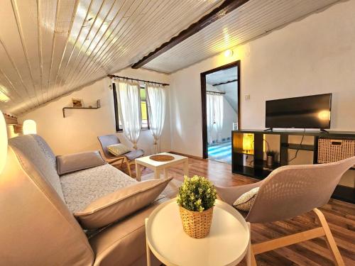 TV a/nebo společenská místnost v ubytování Apartments Marijana