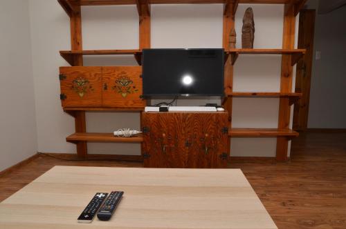 TV a/nebo společenská místnost v ubytování Apartament U Hanki w Charzykowach