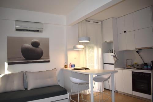 Kuchyň nebo kuchyňský kout v ubytování Jasmine Apartment