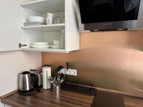 Køkken eller tekøkken på Atlas Apartment