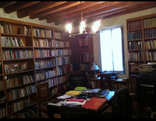 Knihovna v bed and breakfast