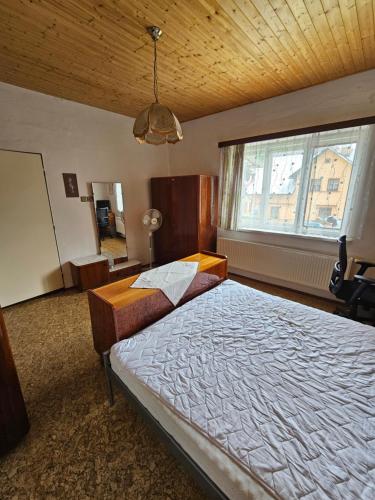 Postel nebo postele na pokoji v ubytování Chalupa Kuks