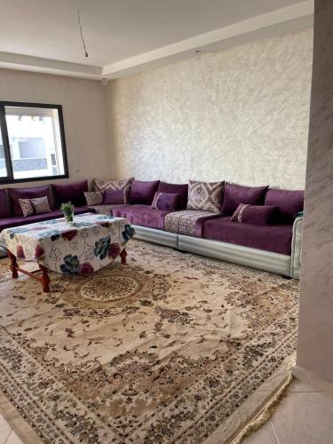 Posezení v ubytování Bel Appartement à mimosa mohammedia