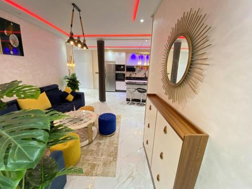 Kuchyň nebo kuchyňský kout v ubytování appartment igar azougagh elhoceima