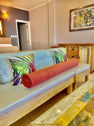 Χώρος καθιστικού στο Beau Vallon Studios - Apartments Vacation Rentals