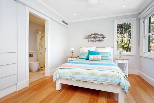 Katil atau katil-katil dalam bilik di Paradise on Pittwater - Paradise Beach