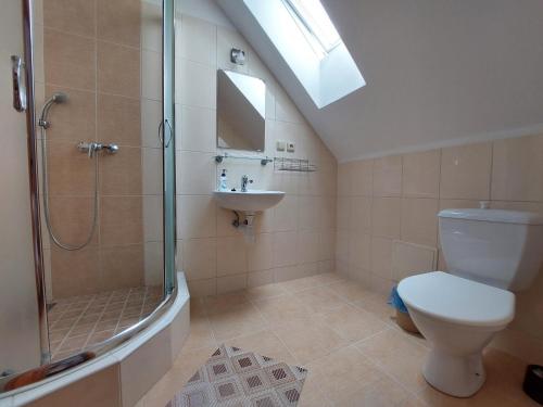Kúpeľňa v ubytovaní Apartmány AQUAVILLA