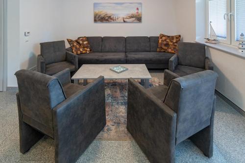 Χώρος καθιστικού στο Ferienhaus Empora