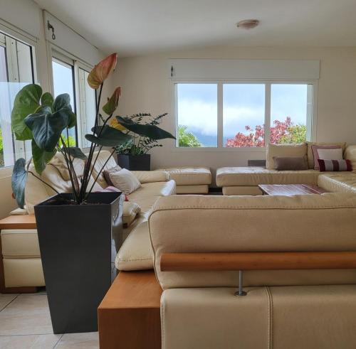 Χώρος καθιστικού στο Chambre d'hôtes CHEZ BEA - CH DOUBLE