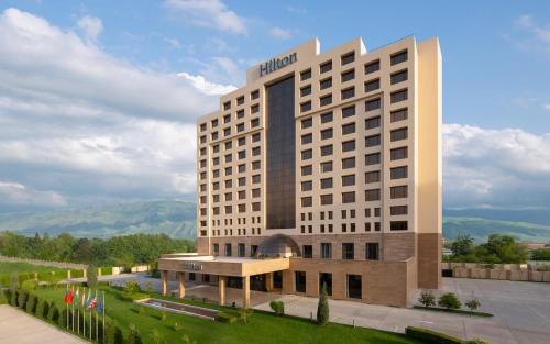 a rendering of the hilton hotel at Hilton Dushanbe in Dushanbe
