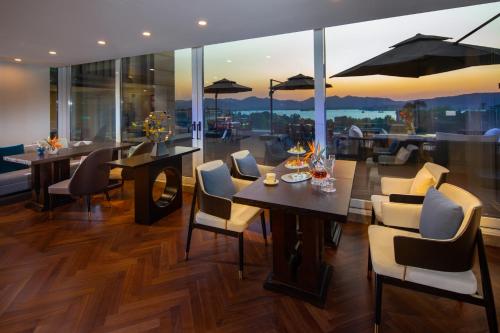 Posezení v ubytování Hangzhou Xinqiao Hotel