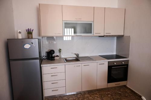 Kuchyň nebo kuchyňský kout v ubytování shellapartment