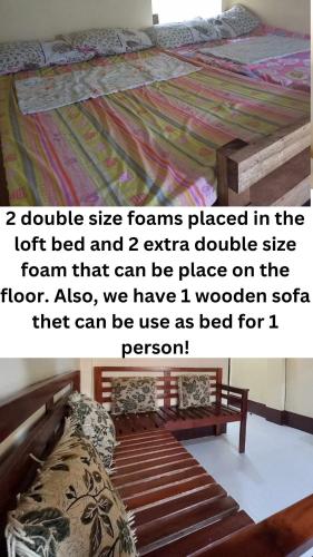 a bed in a room with a quilt on it at Condo for Rent - Cagayan de Oro in Cagayan de Oro