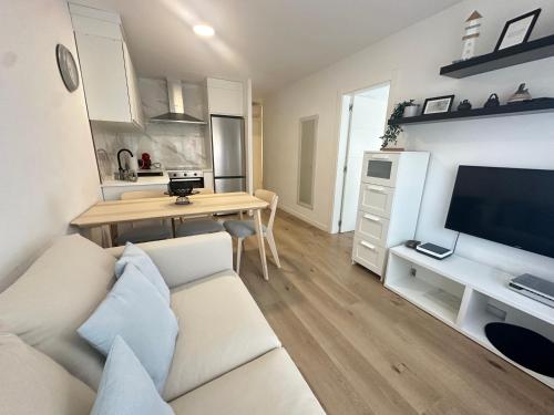 Kuchyňa alebo kuchynka v ubytovaní Beach apartment IV Coeur de Plage
