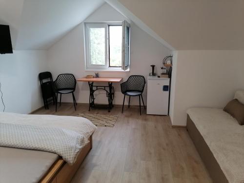 Postel nebo postele na pokoji v ubytování Víno Andrusiów