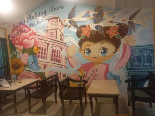 Restaurace v ubytování Salika Hostel Patong Phuket