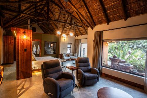 Χώρος καθιστικού στο Lapeng Guest Lodge