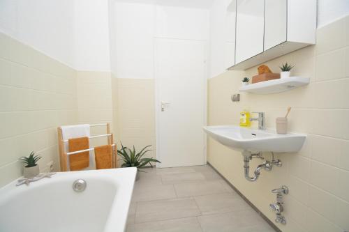 Ένα μπάνιο στο RT04-FW Wohnung in Schwanstetten