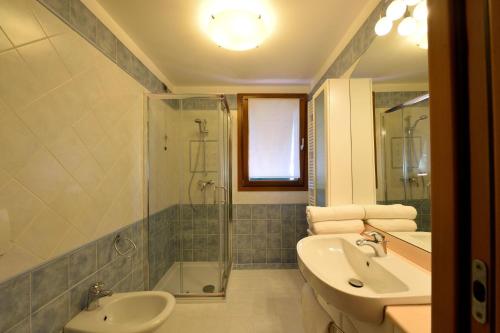 Koupelna v ubytování Ca' Dei Burci