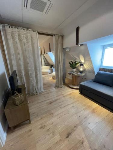 Ένα ή περισσότερα κρεβάτια σε δωμάτιο στο Appartement avec Sauna - Europa Park