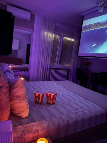 Una cama o camas en una habitación de Post apartmani A-1