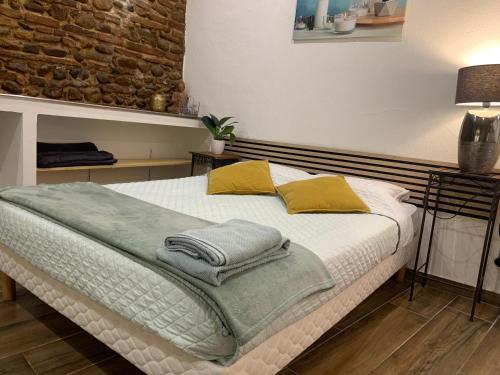 Posteľ alebo postele v izbe v ubytovaní Studio 25m2 en plein cœur de Perpignan