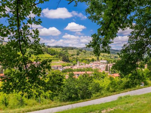 a view of a town from a road at Apartment Casa Luisa by Interhome in Greve in Chianti