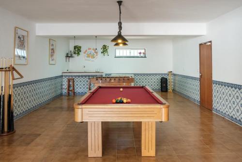 Billardbord på Casa da Alegria - Piscina, Sala de Jogos, 4 Quartos