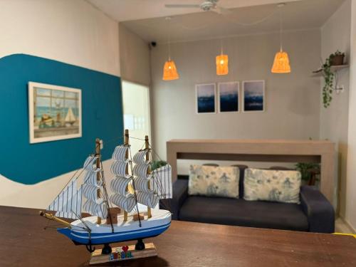 Et opholdsområde på Pousada Vila Praiana