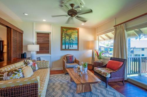 Posezení v ubytování Hanalei Colony Resort E3