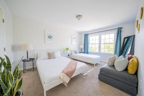 Ένα ή περισσότερα κρεβάτια σε δωμάτιο στο Central 3BR 2BA Near Beach Hard Rock Ocean