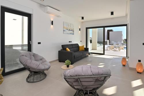 Χώρος καθιστικού στο Luxury Villas Paradise