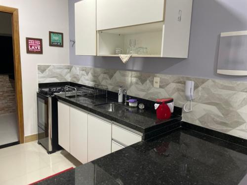 Kuchyň nebo kuchyňský kout v ubytování 5G Lugar Nobre