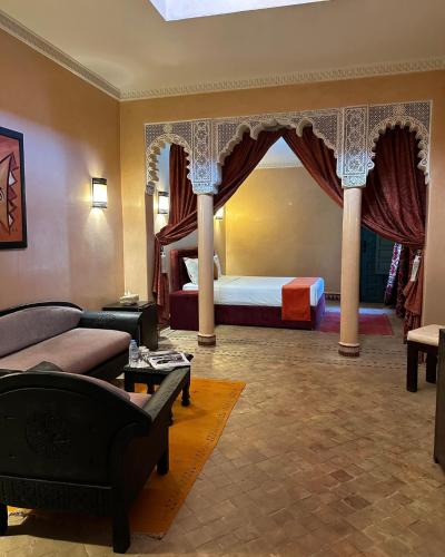 Cama o camas de una habitación en Palais Riad Berbère