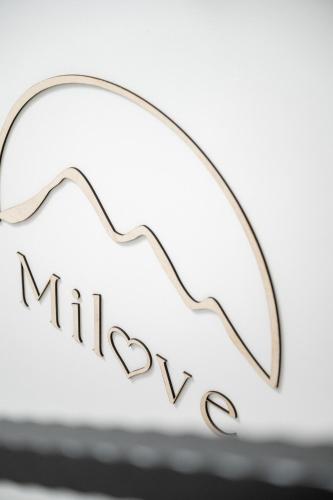 a close up of a metal sign that reads milky way at MiLove in Milówka