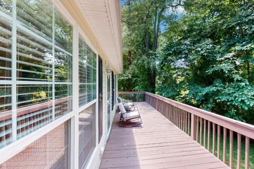 Balkón nebo terasa v ubytování Brownstone Escape